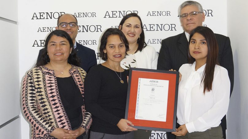 Dinet recibe certificación en Gestión de Seguridad Vial otorgada por la AENOR