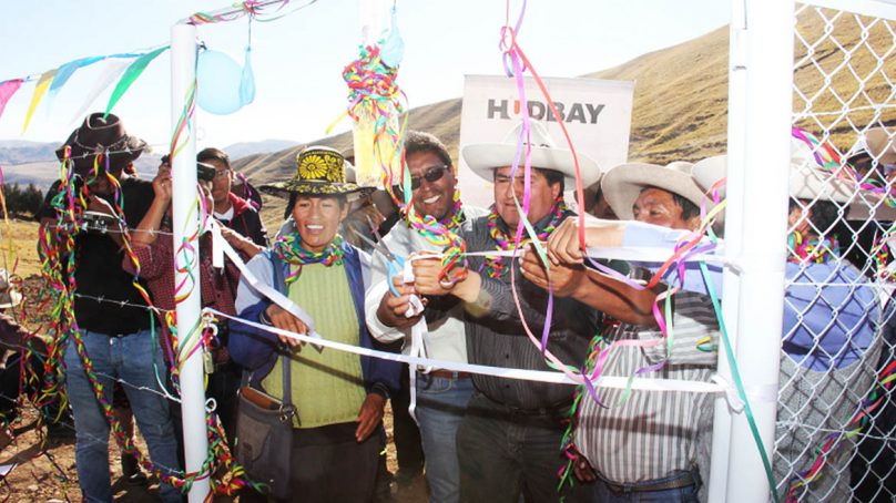 Minera Hudbay entrega nuevo sistema de riego para población de Chumbivilcas, en Cusco