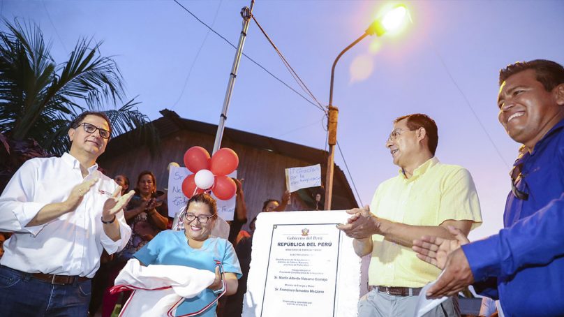 108 mil peruanos accedieron al servicio eléctrico este año, previa inversión de S/ 109 millones