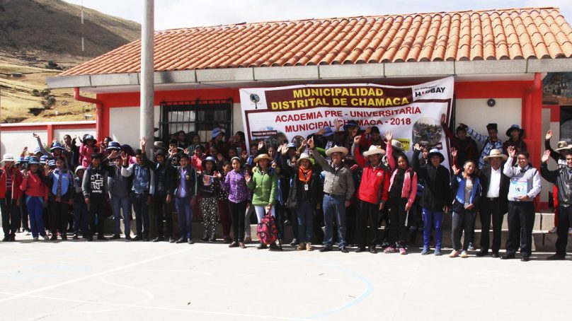 Hudbay Perú y la Municipalidad Distrital de Chamaca refuerzan educación de estudiantes con academia preuniversitaria