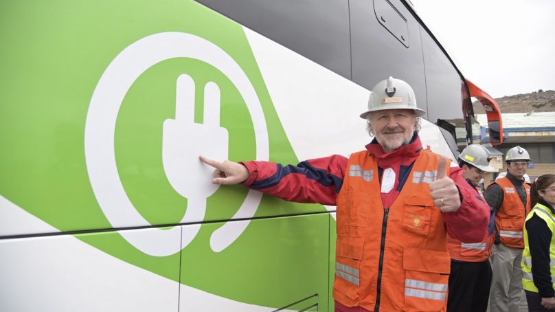 Gigante Codelco usará tres buses eléctricos para movilizar personal en mina El Teniente