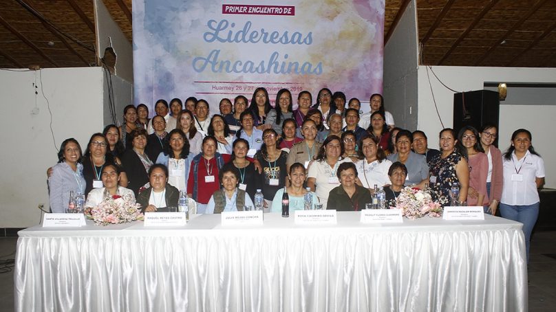 Liderazgo de mujeres ancashinas fortalecido por proyecto social de Antamina