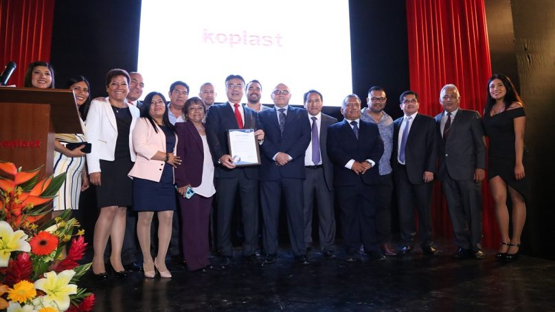 Koplast recibe distinción Sello Sedapal de tuberías
