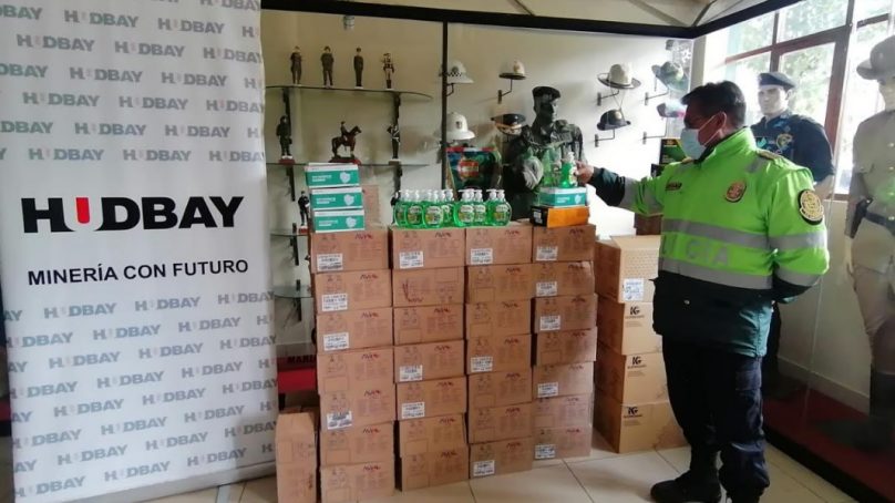 Hudbay Perú dona implementos de bioseguridad para policías de Cusco y Arequipa