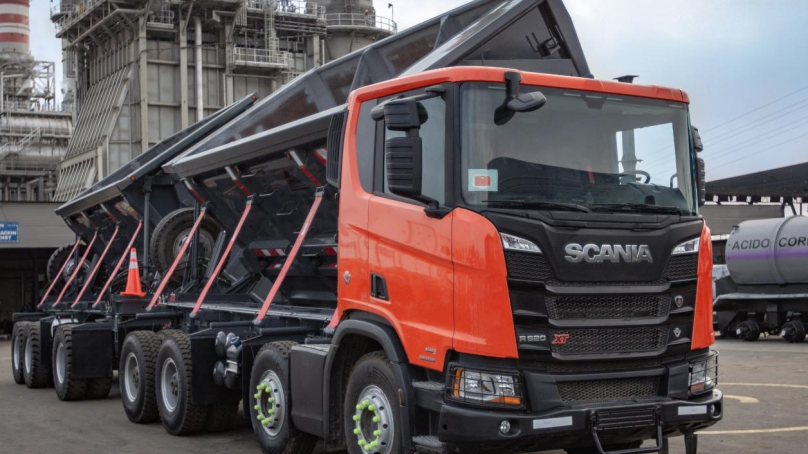 Scania entrega camión con capacidad de 80 toneladas para mina subterránea Condestable
