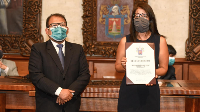 Cerro Verde es reconocida por su contribución a la conservación del patrimonio histórico de Arequipa