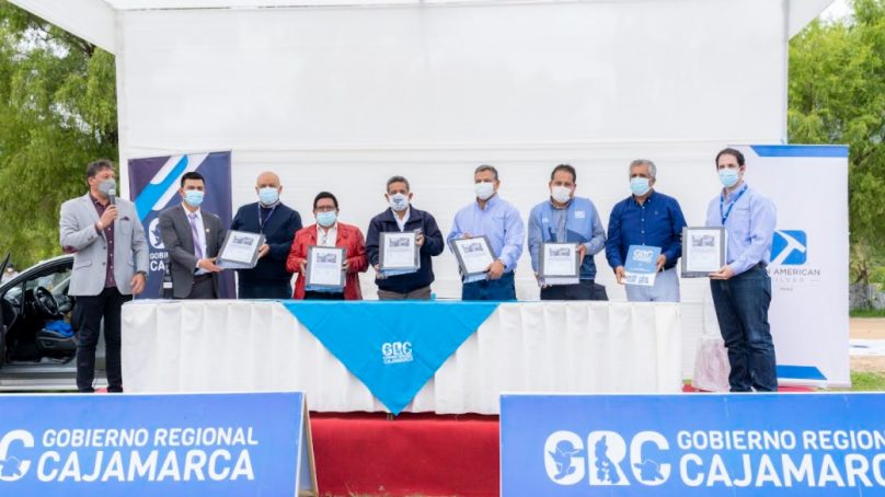Cajamarca: Autoridades entregan terreno y expediente técnico a Pan American Silver para mejoramiento de avenida