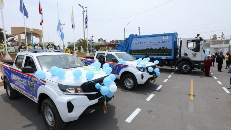 Ica: Camisea entrega vehículos para mejorar seguridad y recojo de basura en Pisco