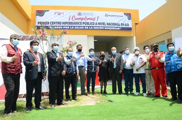 Ilo cuenta con primer centro hiperbárico público del país gracias a aporte social de Anglo American