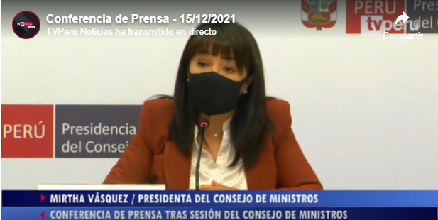 Continúa diálogo por caso Las Bambas y esperan “acuerdo mínimo” en próximos días, dice primera ministra
