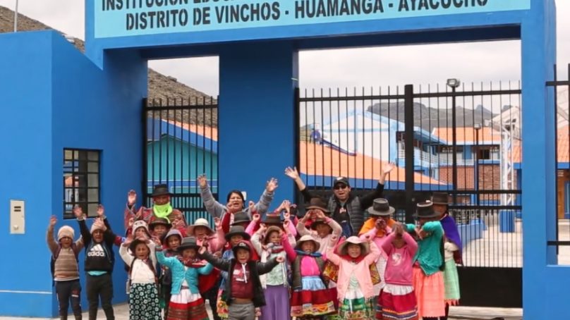 Ayacucho: Inauguraron 3 colegios en Vinchos con apoyo económico de Perú LNG para elaboración de expedientes técnicos