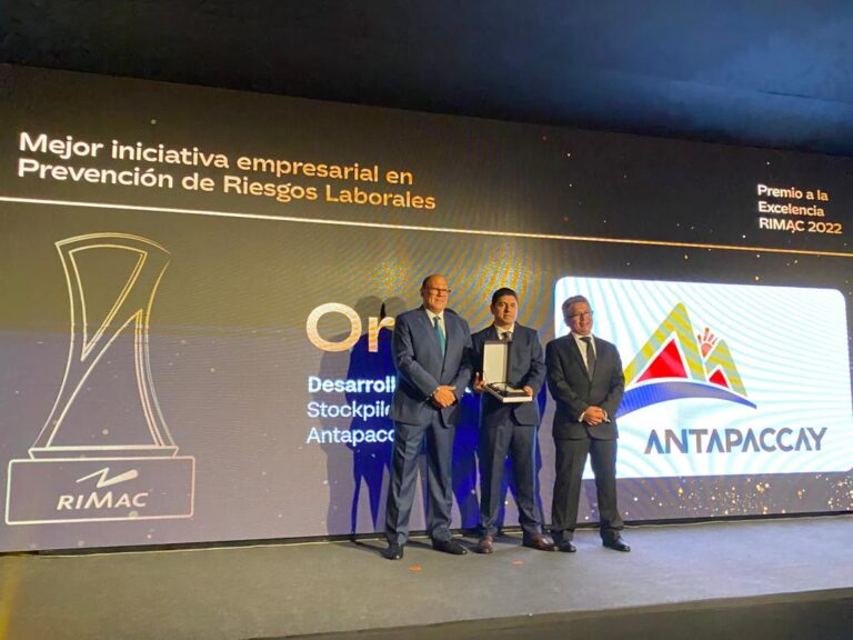 Antapaccay recibe Premio de RIMAC por su liderazgo en seguridad laboral