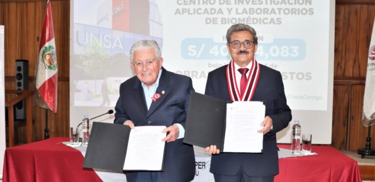 Arequipa: Southern Perú firma convenio para la construcción del segundo centro de investigación en la UNSA