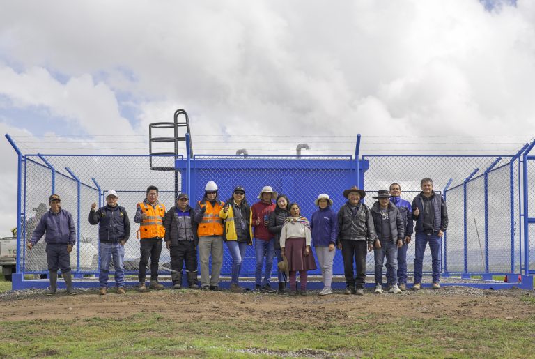 Antapaccay hace realidad sistema de agua potable para casi un centenar de familias en Espinar