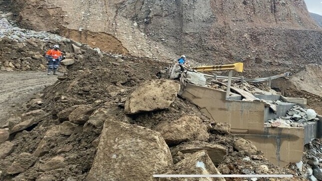 Ica: OEFA atiende emergencia por activación de quebradas en inmediaciones de mina Cerro Lindo