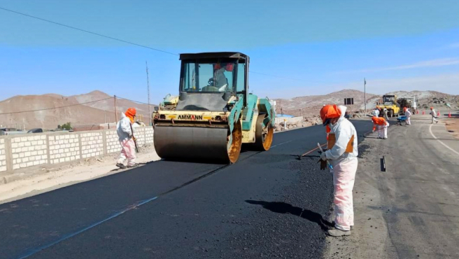 Mantenimiento periódico en la carretera Arequipa-Yura presenta un avance de 36%