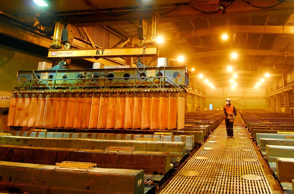 Producción de cobre entre enero y abril alcanzó las 845,044 toneladas métricas finas