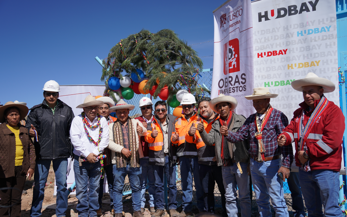 Hudbay invierte S/36 millones en agua y saneamiento y en un centro de salud para comunidades de Qquehuincha y Chilloroya