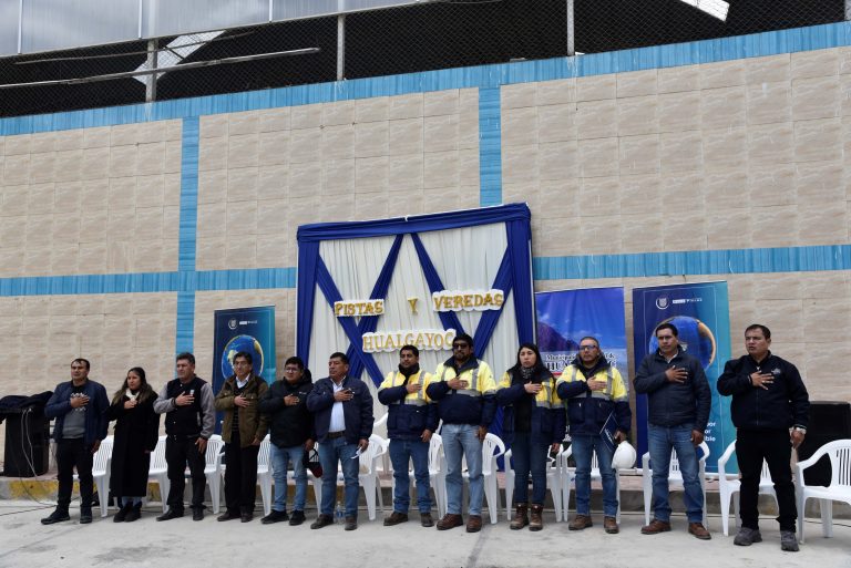 Gold Fields cumple entrega al 100% proyecto de pistas y veredas en Hualgayoc