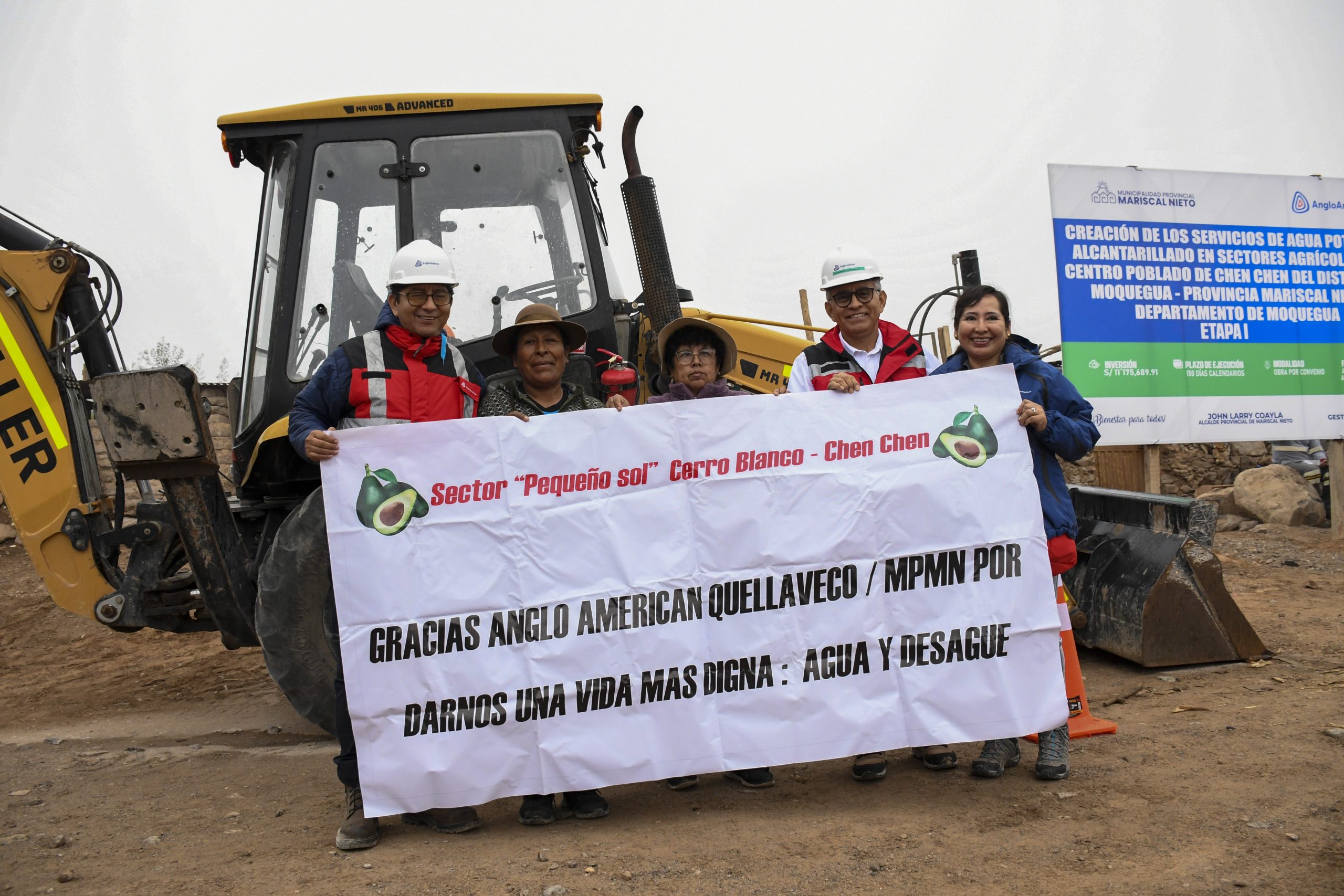 Anglo American financia con más de S/11 millones obras de agua potable para familias en Chen Chen