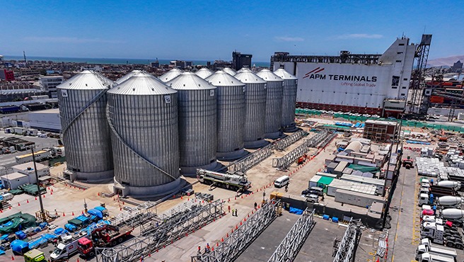 Muelle Norte del Callao: Trabajos en los 12 silos para granos tienen un avance del 72 %