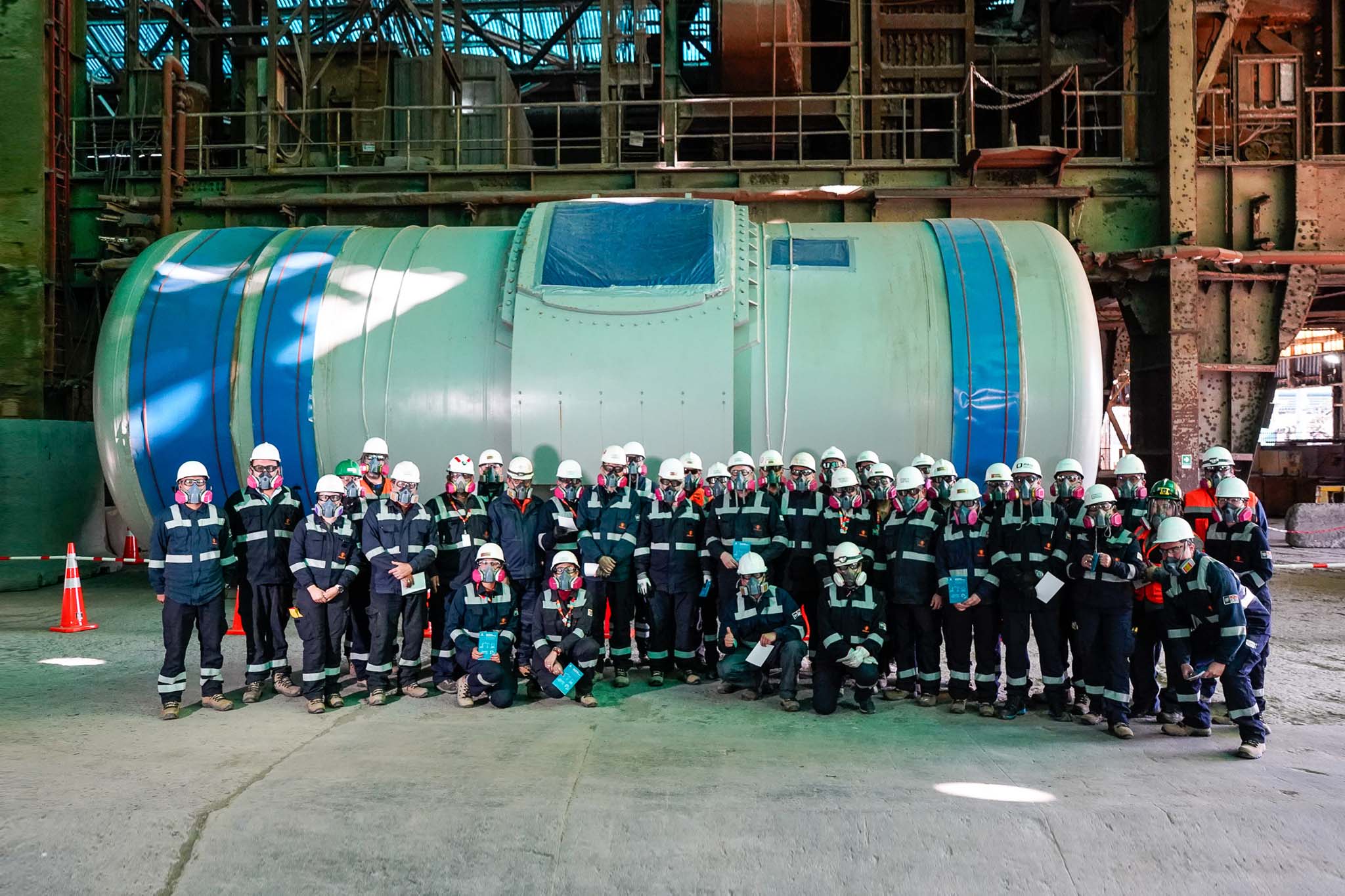 Codelco potencia su refinería Ventanas con nuevo horno cilíndrico rotatorio construido en China
