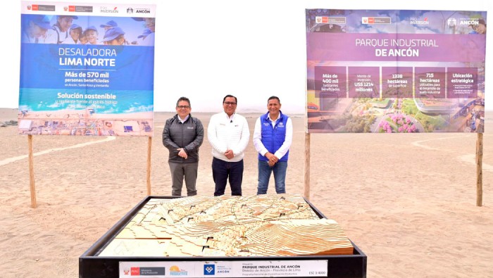 “[Parque Industrial de Ancón] será una realidad ya que en los próximos días llegará la Opinión de Relevancia de la primera Planta Desaladora de Lima Norte”: ProInversión