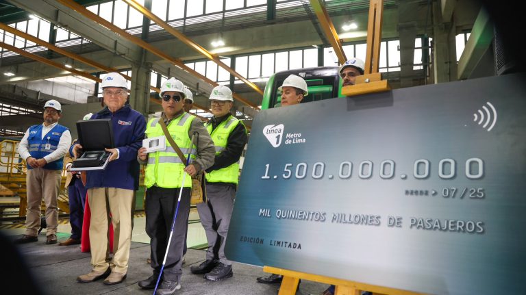 Línea 1 del Metro de Lima alcanzó los 1.500 millones de pasajeros transportados