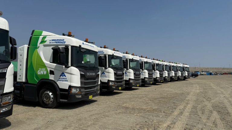 Aceros Arequipa invirtió S/ 31 millones en compra de 38 unidades a gas natural con norma Euro 6, 74 semirremolques y 10 grúas articuladas