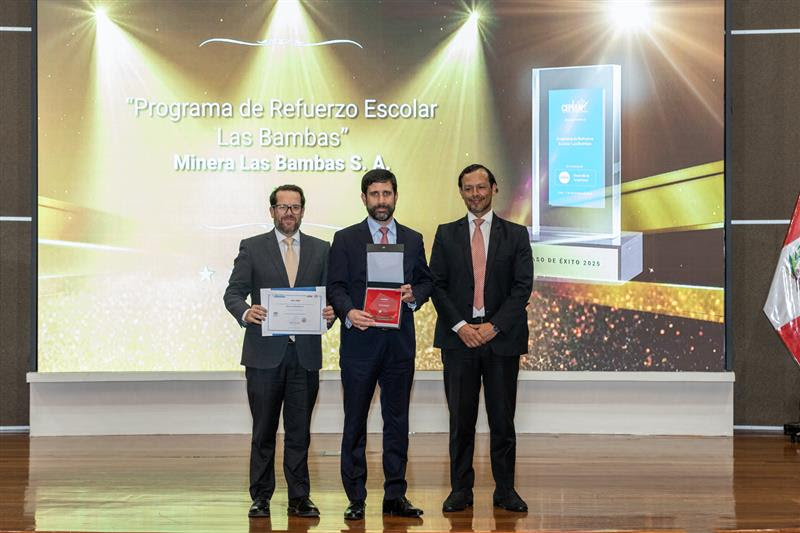 Condecoran a Las Bambas por programa de refuerzo que elevó el aprendizaje de escolares de Challhuahuacho