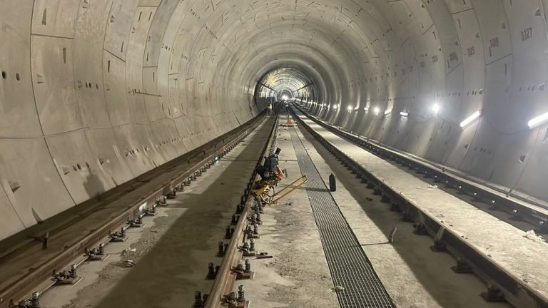 Culminan instalación de superestructura de vía férrea de Etapa 1B de Línea 2 del Metro de Lima y Callao