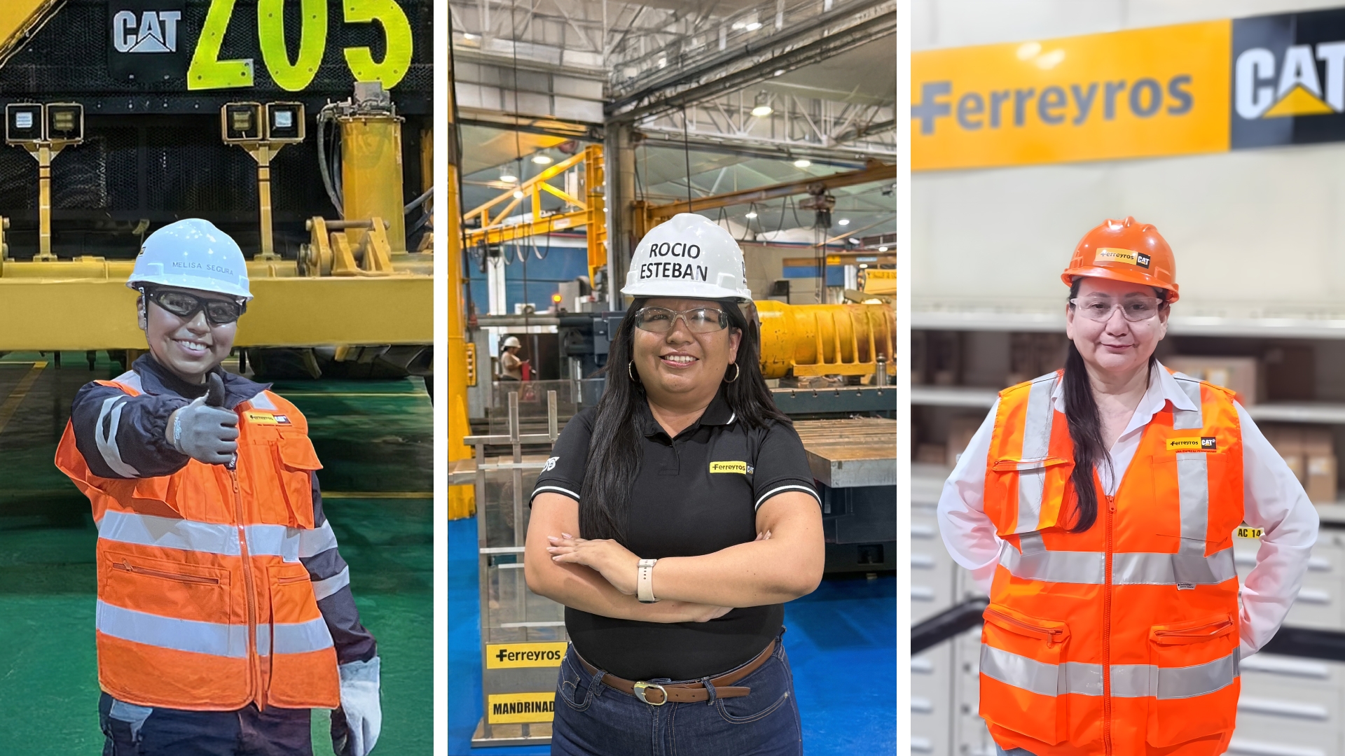 Potencia femenina: tres historias de Ferreyros en la industria de maquinaria pesada