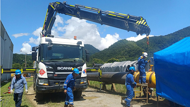 Cusco: supervisan en campo estación de válvulas del sistema de transporte de ductos de gas natural