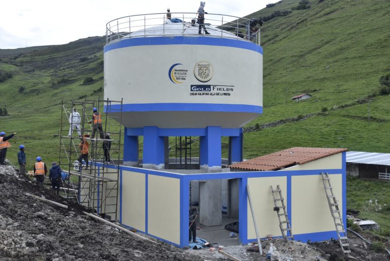 Hualgayoc: Gold Fields ejecuta proyecto de mejoramiento y ampliación del sistema de agua potable urbano