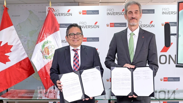 ProInversión suscribe memorando de entendimiento con la Corporación Comercial Canadiense para impulsar APP